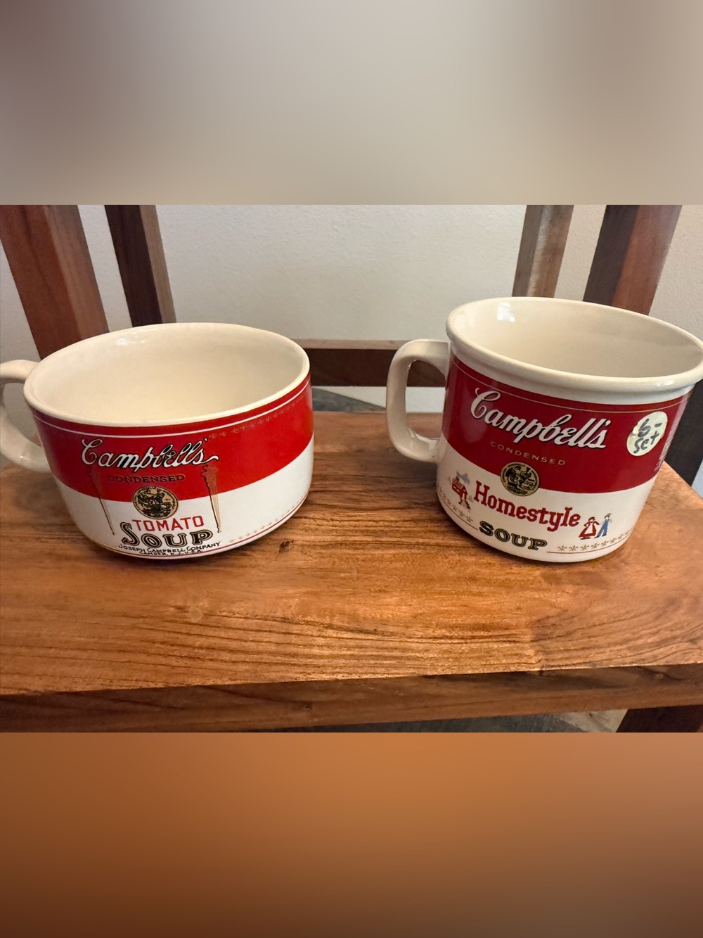 Vtg Campbell's Soup "M'm! M'm! Good!" Mugs produced by Westwood 1991-1994- 5 set - Picture 9 of 14